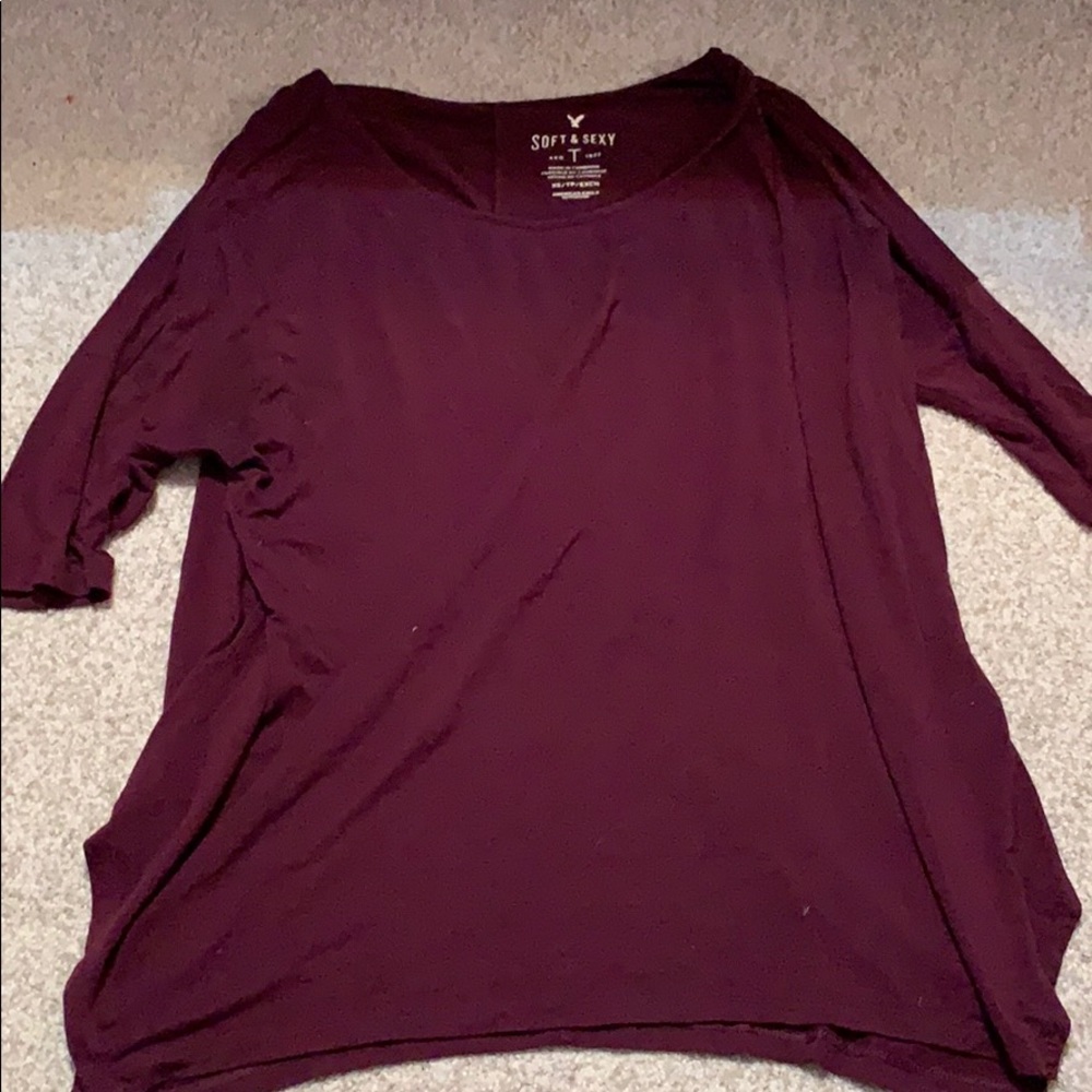 American Eagle Soft and Sexy Quarter Sleeve